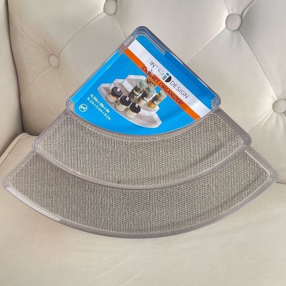 Twillo 3-Tier Stadium Corner Spice Rack in Metallico/Clear - Picture 7 of 15